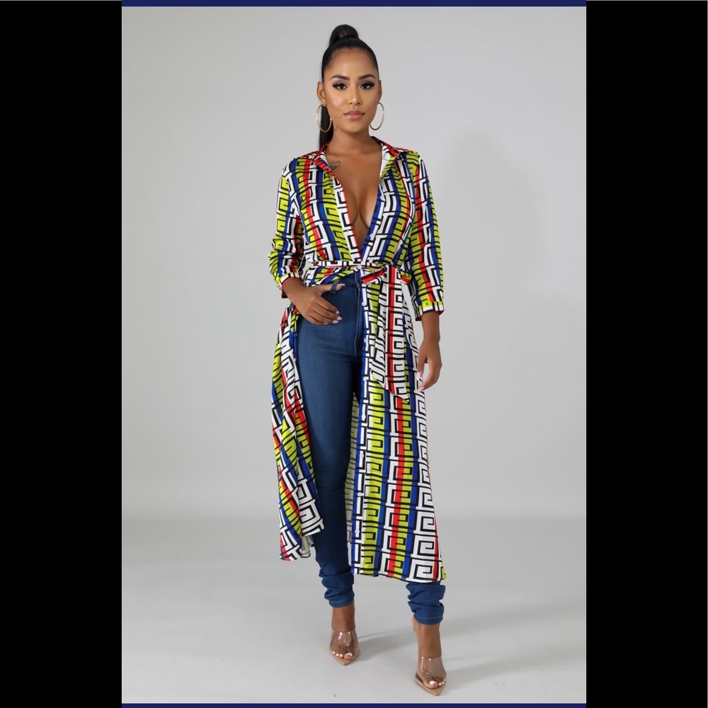 Maze patterned dress (actual product photographed - Picture 2 of 3